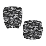 Black White And Grey Digital Camo Print Office Chair Cover