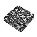 Black White And Grey Digital Camo Print Outdoor Seat Cushion Cover