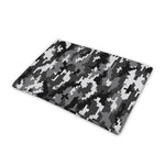 Black White And Grey Digital Camo Print Pet Cooling Mat Cover