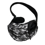 Black White And Grey Digital Camo Print Pet Sling Carrier