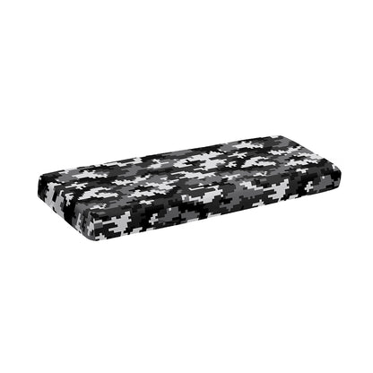 Black White And Grey Digital Camo Print Piano Keyboard Cover