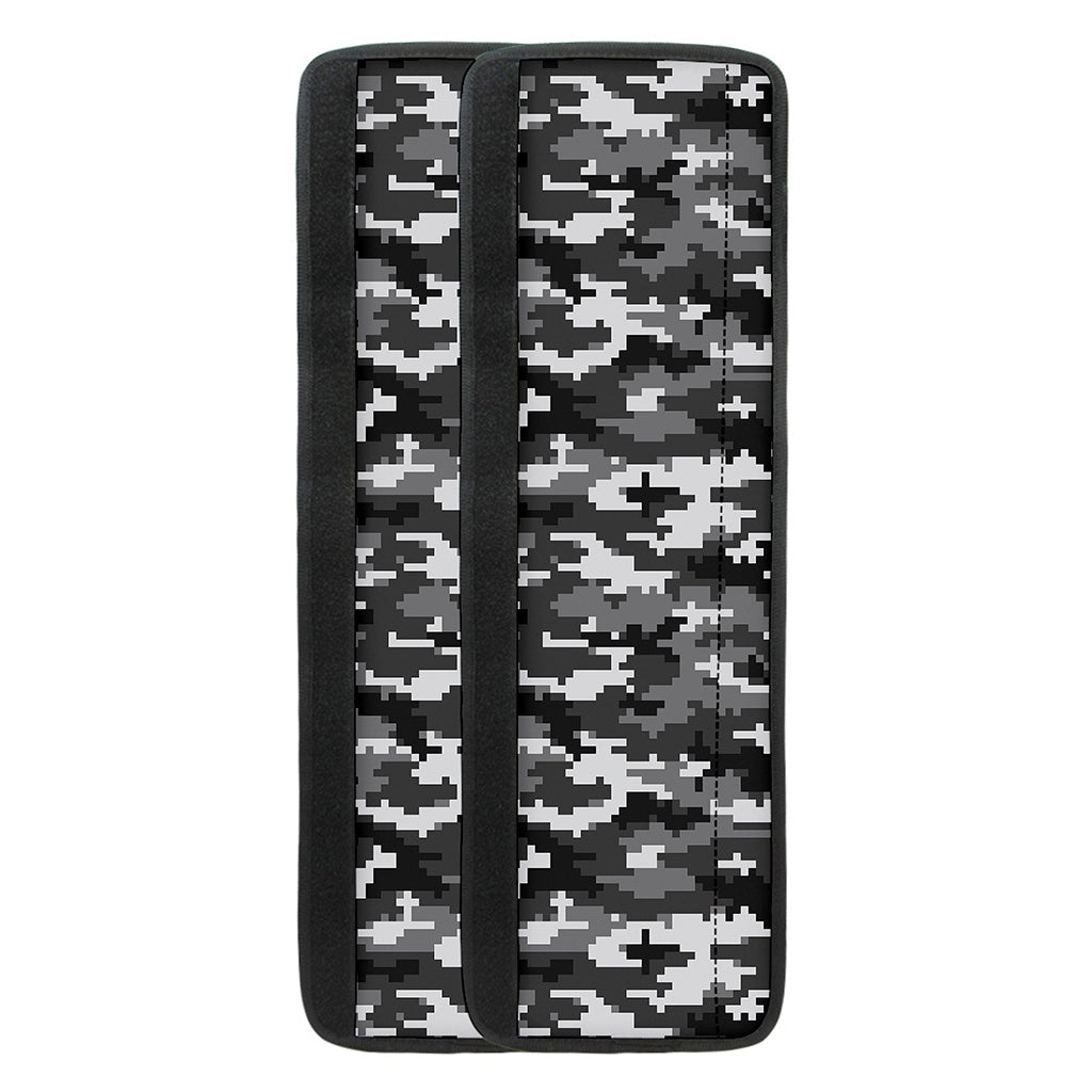 Black White And Grey Digital Camo Print Refrigerator Handle Covers