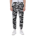 Black White And Grey Digital Camo Print Joggers
