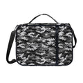 Black White And Grey Digital Camo Print Shoulder Strap Bible Bag