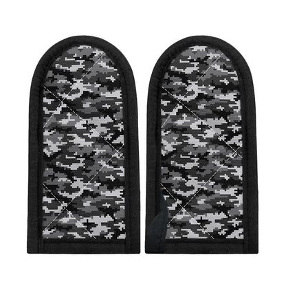 Black White And Grey Digital Camo Print Skillet Handle Cover