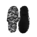Black White And Grey Digital Camo Print Slippers