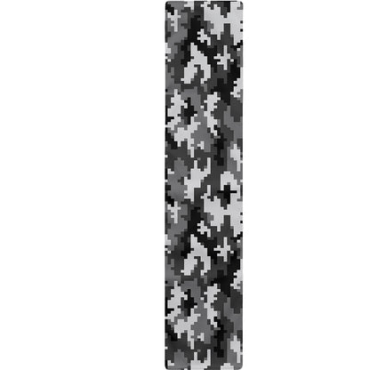 Black White And Grey Digital Camo Print Table Runner