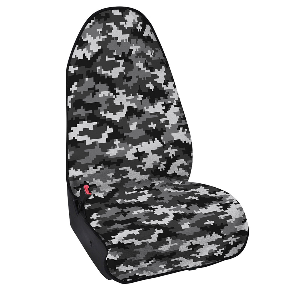 Black White And Grey Digital Camo Print Waterproof Car Seat Cover