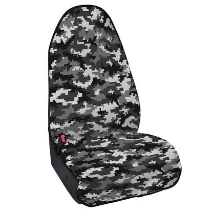 Black White And Grey Digital Camo Print Waterproof Car Seat Cover