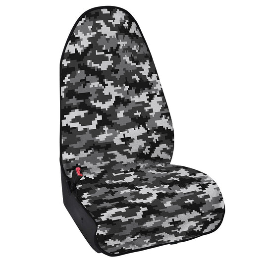 Black White And Grey Digital Camo Print Waterproof Car Seat Cover