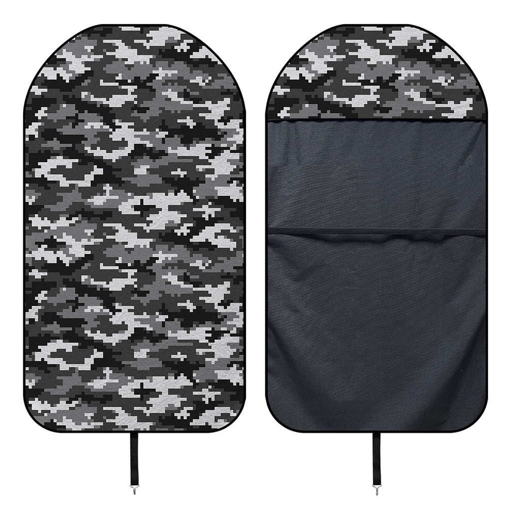 Black White And Grey Digital Camo Print Waterproof Car Seat Cover