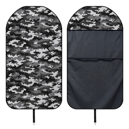 Black White And Grey Digital Camo Print Waterproof Car Seat Cover