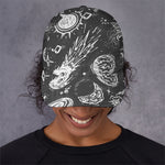 Black White Galaxy Outer Space Print Baseball Cap