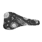 Black White Galaxy Outer Space Print Bicycle Seat Cover
