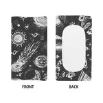Black White Galaxy Outer Space Print Changing Pad Cover