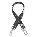 Black White Galaxy Outer Space Print Dog Seat Belt