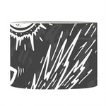 Black White Galaxy Outer Space Print Drum Lamp Shade