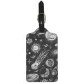 Black White Galaxy Outer Space Print Luggage Tag