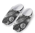 Black White Galaxy Outer Space Print Mesh Casual Shoes