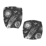 Black White Galaxy Outer Space Print Office Chair Cover