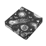 Black White Galaxy Outer Space Print Outdoor Seat Cushion Cover