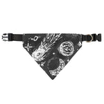 Black White Galaxy Outer Space Print Over The Collar Dog Bandana