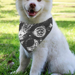 Black White Galaxy Outer Space Print Over The Collar Dog Bandana