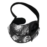 Black White Galaxy Outer Space Print Pet Sling Carrier