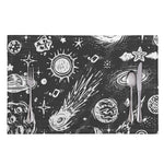 Black White Galaxy Outer Space Print Placemat