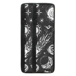 Black White Galaxy Outer Space Print Refrigerator Handle Covers