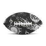Black White Galaxy Outer Space Print Rugby Ball