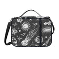 Black White Galaxy Outer Space Print Shoulder Strap Bible Bag