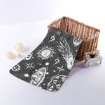 Black White Galaxy Outer Space Print Towel