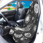 Black White Galaxy Outer Space Print Waterproof Car Seat Cover