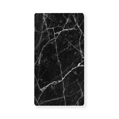 Black White Grunge Marble Print Baby Crib Sheet