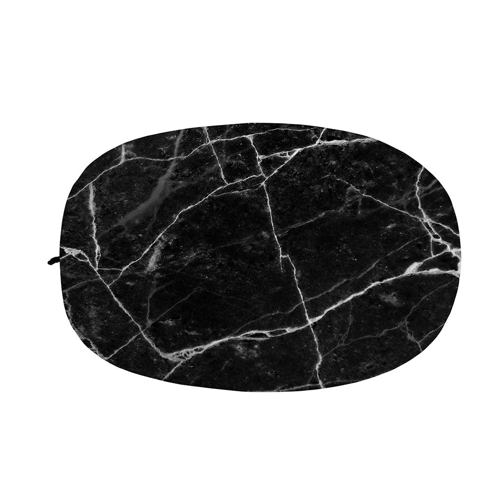 Black White Grunge Marble Print Car Side Mirror Covers