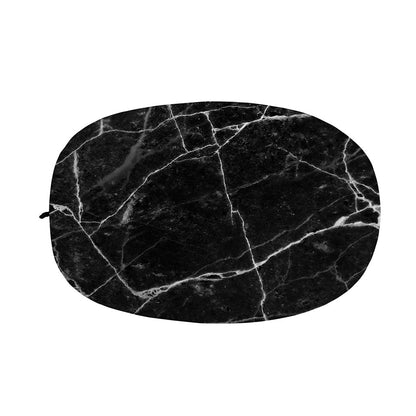 Black White Grunge Marble Print Car Side Mirror Covers