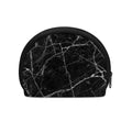 Black White Grunge Marble Print Coin Purse