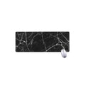 Black White Grunge Marble Print Extended Mouse Pad