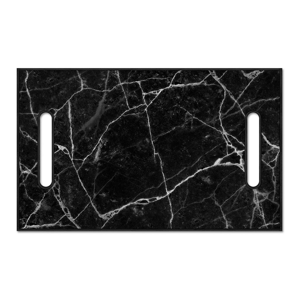 Black White Grunge Marble Print Golf Cart Seat Cover
