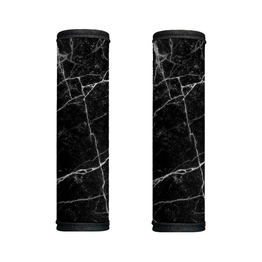 Black White Grunge Marble Print Handle Covers