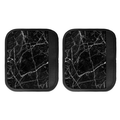 Black White Grunge Marble Print Handle Covers