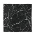 Black White Grunge Marble Print Silk Bandana
