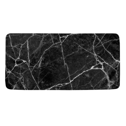 Black White Grunge Marble Print Towel