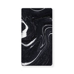 Black White Liquid Marble Print Baby Crib Sheet