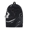 Black White Liquid Marble Print Backpack