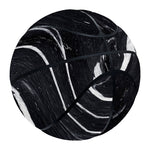 Black White Liquid Marble Print Basketball