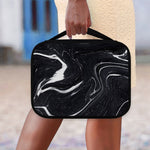 Black White Liquid Marble Print Classic Bible Case