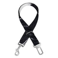Black White Liquid Marble Print Dog Seat Belt