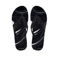 Black White Liquid Marble Print Flip Flops